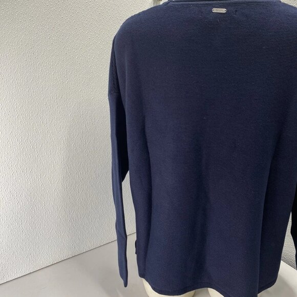 Barbour Women’s Marine Relaxed Fit Cotton Sweater Size 8 (M) Navy Blue - Picture 7 of 14